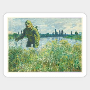The creature from the Black Lagoon by Monet Sticker